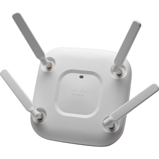 Picture of Cisco Aironet 2702E IEEE 802.11ac 1.27 Gbit/s Wireless Access Point - 2.40 GHz, 5 GHz - MIMO Technology - 2 x Network (RJ-45) - Ethernet, Fast Ethernet, Gigabit Ethernet - Ceiling Mountable