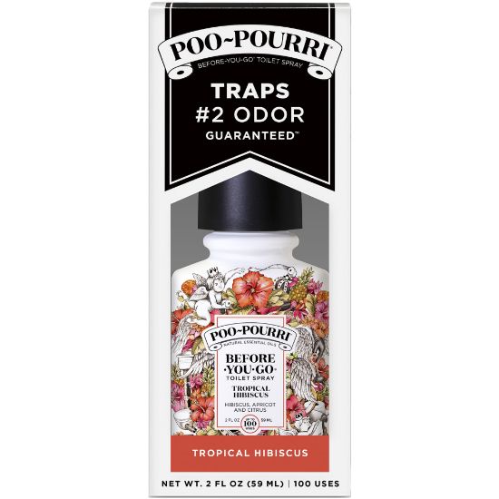 Picture of Poo-Pourri Before You Go Toilet Spray, 2 Oz, Tropical Hibiscus, Pack Of 12 Bottles