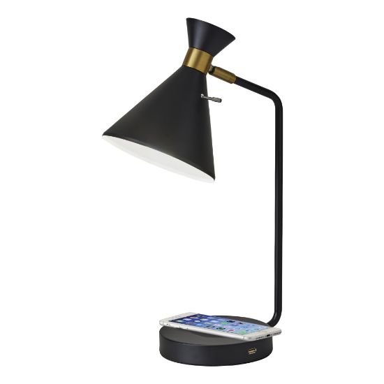 Picture of Adesso Maxine AdessoCharge Desk Lamp, 19inH, Black