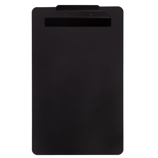 Picture of JAM Paper Aluminum Legal-Size Clipboard, 15-1/2in x 9-1/2in, Black