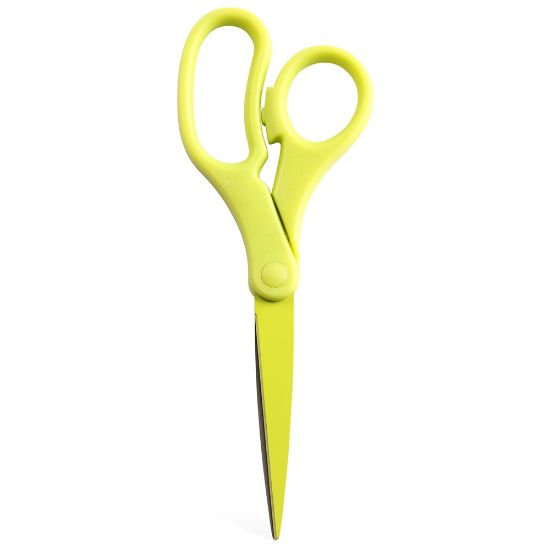 Picture of JAM Paper Precision Scissors, 8in, Pointed, Lime Green