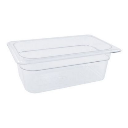 Picture of Cambro 1/4 Size Camwear Food Pan, 4in x 7in x 11in, Clear