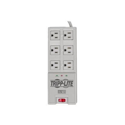 Picture of Tripp Lite Surge Protector Power Strip 6 Outlet 6ft Cord 2420 Joules Auto Shut Off - Surge protector - AC 120 V - output connectors: 6 - United States - white