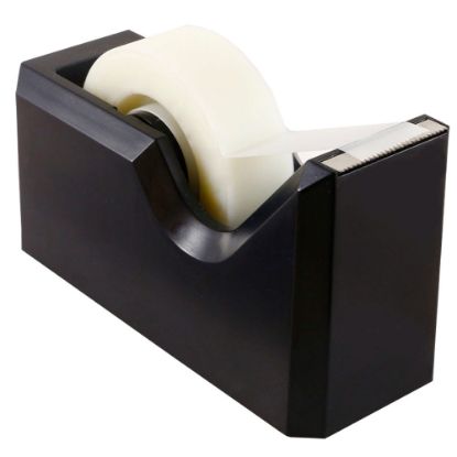 Picture of JAM Paper Plastic Tape Dispenser, 4-1/2inH x 2-1/2inW x 1-3/4inD, Black