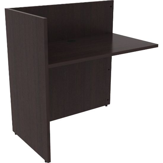 Picture of Lorell 42inW Reception Desk Return, Espresso