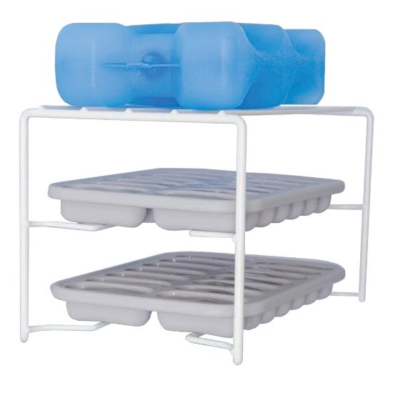 Picture of Better Houseware 2-Shelf Ice Tray Caddy, 5-3/4inH x 5-1/4inW x 9-3/4inD, Beige