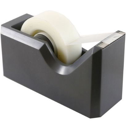 Picture of JAM Paper Plastic Tape Dispenser, 4-1/2inH x 2-1/2inW x 1-3/4inD, Gray