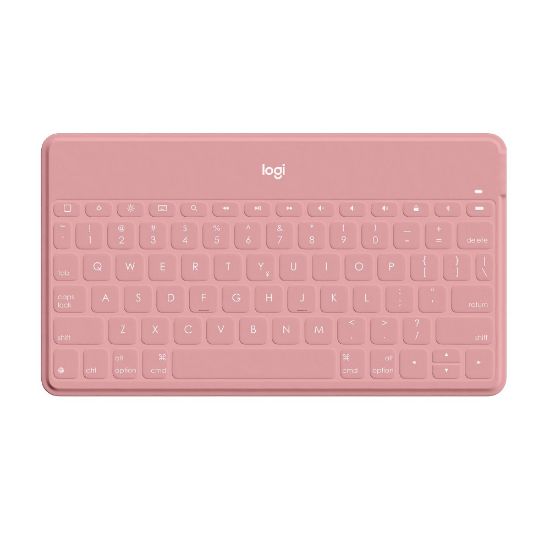 Picture of Logitech Keys-To-Go Keyboard - Wireless Connectivity -  iPad, iPhone, Apple TV - iOS - Scissors Keyswitch - Blush