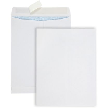 Picture of Quality Park Redi Strip Security Mailing Envelopes - Multipurpose - #13 1/2 - 10in Width x 13in Length - Peel Strip - 100 / Box - White