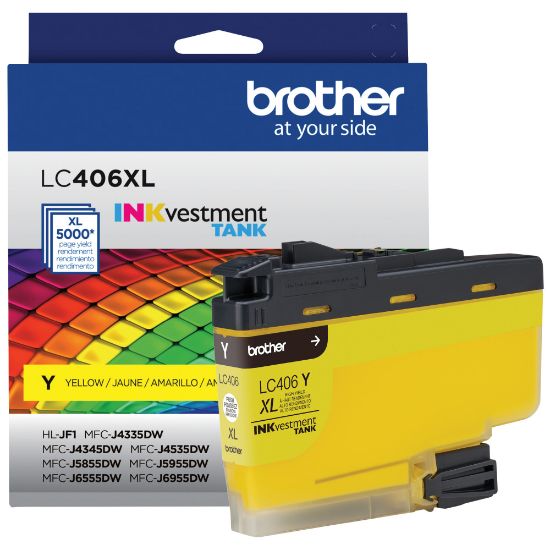 Picture of Brother LC406XL INKvestment Yellow High-Yield Ink Tank, LC406XLY