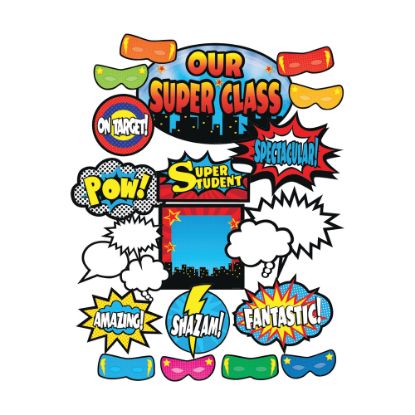 Picture of Teacher Created Resources Superhero Bulletin Board Set, Multicolor