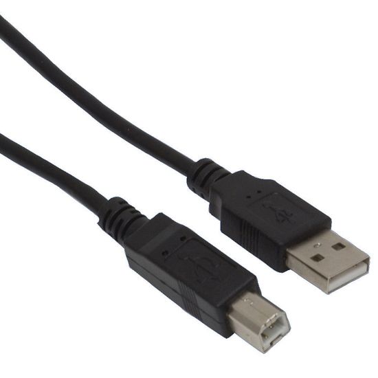 Picture of Ativa USB 2.0 Printer Cable, 6ft, Black, 26855