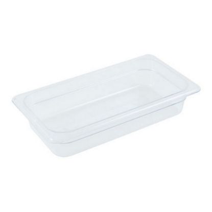 Picture of Cambro 1/3 Size Camwear Food Pan 3in x 7in x 13in, Clear