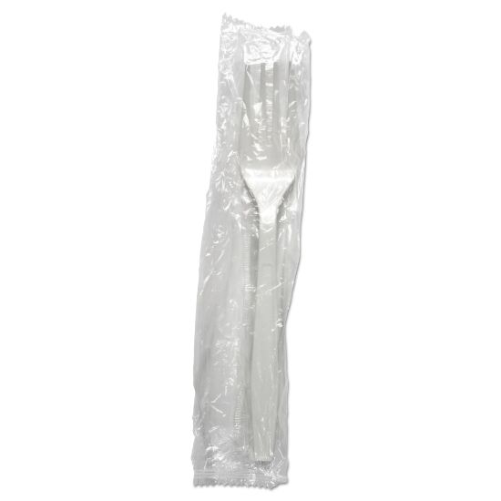 Picture of Boardwalk Heavyweight Wrapped Polypropylene Forks, White, Case Of 1,000 Forks