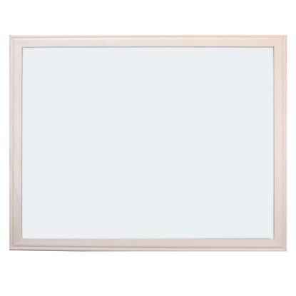 Picture of Crestline Products Dry-Erase Whiteboard, Plastic, 36in x 48in, Brown Wood Frame