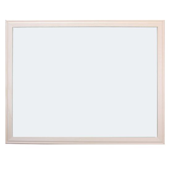 Picture of Crestline Products Dry-Erase Whiteboard, Plastic, 36in x 48in, Brown Wood Frame