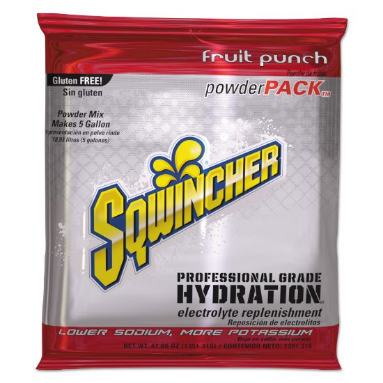 Picture of Sqwincher Powder Packs, Fruit Punch, 47.66 Oz, Case Of 16