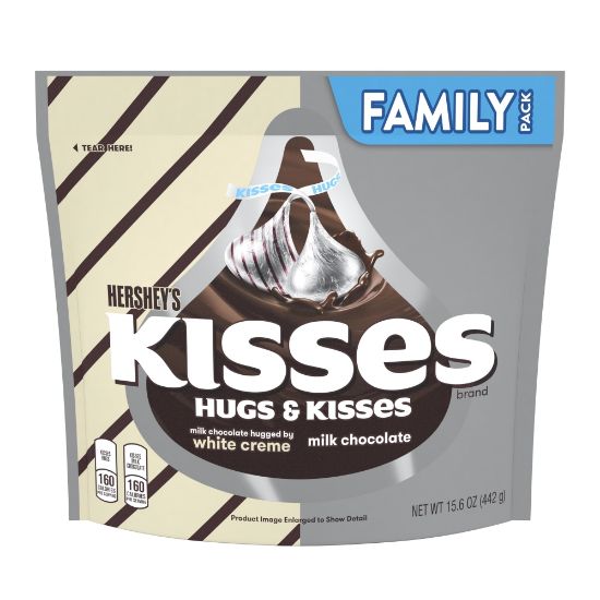 Picture of Hersheys Kisses and Hugs Chocolate Candy Assortment, 15.6 Oz, Pack Of 3 Bags