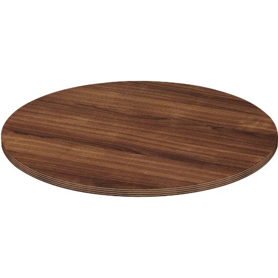 Picture of Lorell Chateau Series Round Conference Table Top, 42inW, Walnut