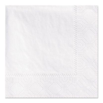 Picture of Hoffmaster Embossed 2-Ply Beverage Napkins, 9 1/2 x 9 1/2, White, Pack Of 1,000 Napkins