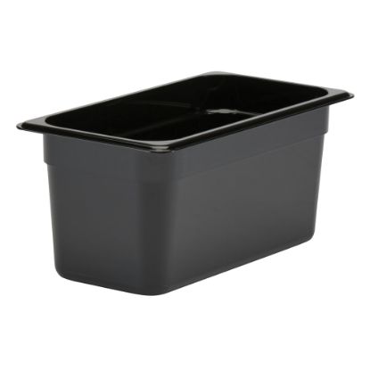 Picture of Cambro Camwear GN 1/3 Size 6in Food Pans, 6inH x 7inW 12-3/4inD, Black, Set Of 6 Pans