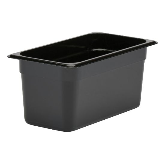 Picture of Cambro Camwear GN 1/3 Size 6in Food Pans, 6inH x 7inW 12-3/4inD, Black, Set Of 6 Pans