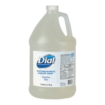 Picture of Dial Sensitive Skin Antimicrobial Liquid Soap Refill, 1 Gal.