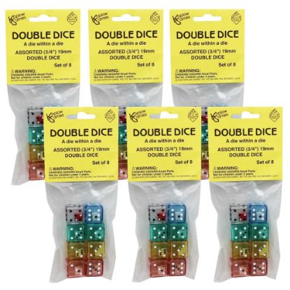 Picture of Koplow Games 8-Piece Double Dice Set, Pack Of 6 Sets