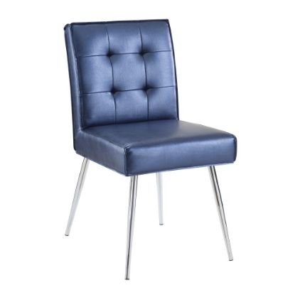 Picture of Ave Six Amity Tufted Dining Chair, Sizzle Azure/Silver