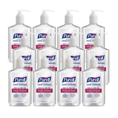 Picture of PURELL PRIME DEFENSE Advanced Hand Sanitizer, 12 fl oz Pump Bottle, Case of 12 Bottles