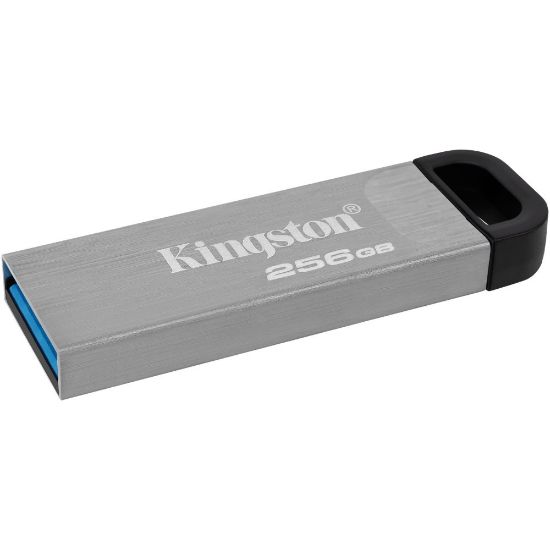 Picture of Kingston DataTraveler Kyson 256GB USB 3.2 (Gen 1) Type A Flash Drive - 256 GB - USB 3.2 (Gen 1) Type A - 200 MB/s Read Speed - 60 MB/s Write Speed - Silver - 5 Year Warranty - 1 Piece