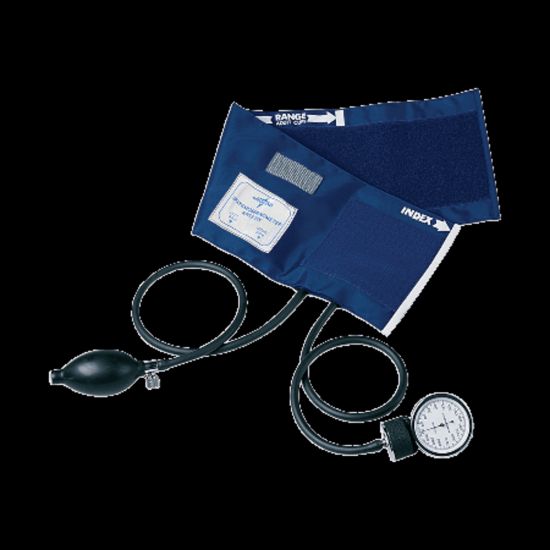 Picture of Medline Handheld Aneroid Sphygmomanometers, PVC, Adult, Blue