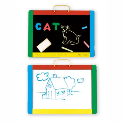 Picture of Melissa & Doug Magnetic Chalkboard And Dry-Erase Board Set, 16in x 12in