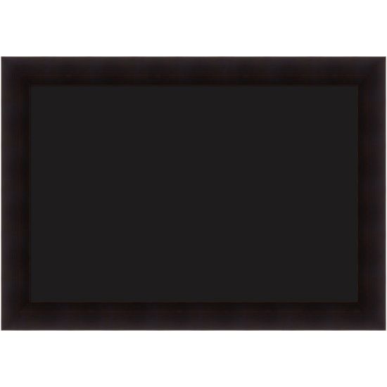 Picture of Amanti Art Liquid Chalk Marker Board, 30in x 42in, Black, Portico Espresso Brown Wood Frame