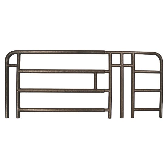 Picture of Medline Full Rails For Home Care Beds, 4-Bar, Brown, Pair Of 2