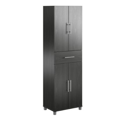 Picture of Ameriwood Home Camberly 4-Door/1-Drawer 24inW Storage Cabinet, Black