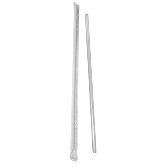 Picture of Unwrapped Paper Straws, 8in, Natural, Case Of 600 Straws