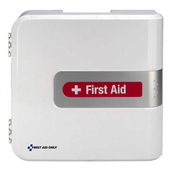 Picture of First Aid Only Smart Compliance First Aid Cabinet Without Medication, 14-1/2inH x 15-1/2inW x 5-1/4inD, White