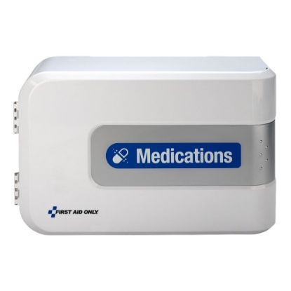 Picture of First Aid Only Smart Compliance Complete Medication Station, 9-3/4inH x 15-1/2inW x 5-1/4inD, White