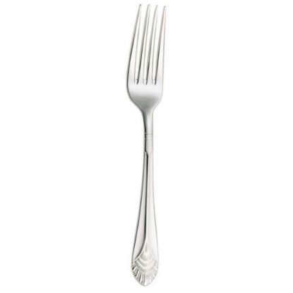 Picture of Walco Art Deco Stainless Steel Dinner Forks, Silver, Pack Of 24 Forks