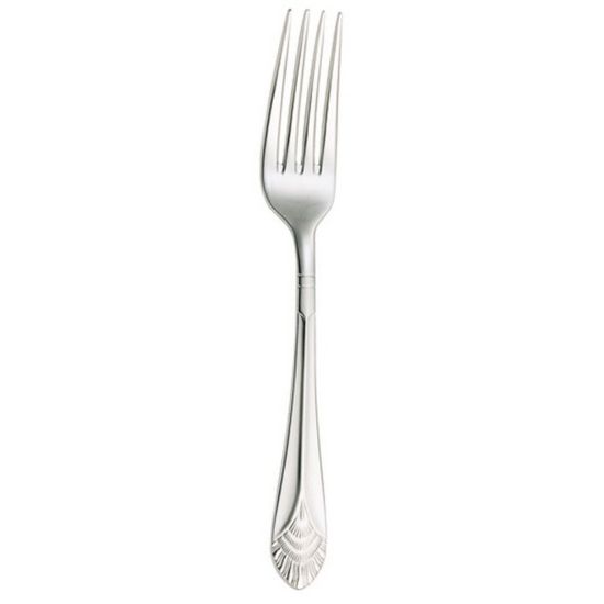 Picture of Walco Art Deco Stainless Steel Dinner Forks, Silver, Pack Of 24 Forks