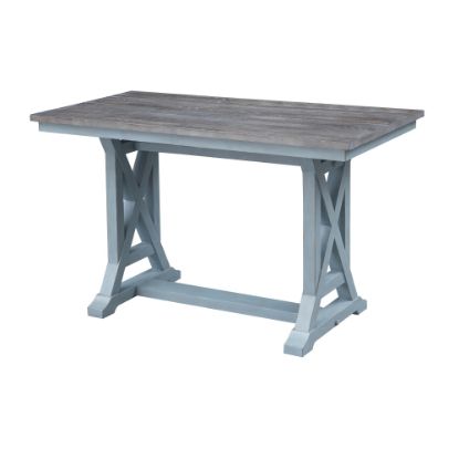 Picture of Coast to Coast Wharf Counter-Height Dining Table, 36inH x 60inW x 30inD, Bar Harbor Blue