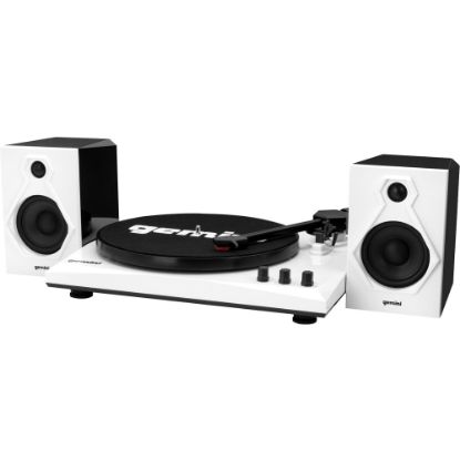 Picture of Gemini Sound TT-900 Stereo Turntable System - Belt DriveAutomatic Tone Arm - 78, 45, 33 rpm - Black, White - Bluetooth - Audio Line Out