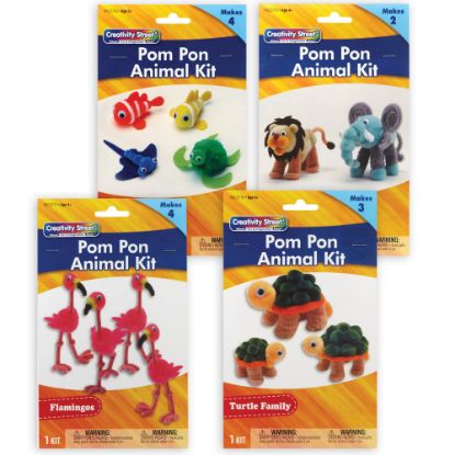 Picture of Creativity Street Foam Animal Craft Kits, Pack Of 4 Kits