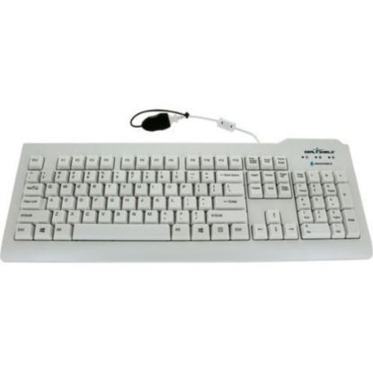 Picture of Seal Shield Silver Seal Waterproof Keyboard - SSWKSV208SE - Cable Connectivity - USB Interface - 105 Key - Swedish, Finnish - QWERTY Layout - Mac, PC - Membrane Keyswitch - White