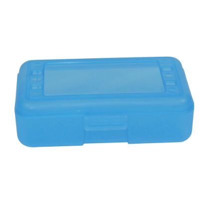 Picture of Romanoff Products Pencil Boxes, 8 1/2inH x 5 1/2inW x 2 1/2inD, Blueberry, Pack Of 12