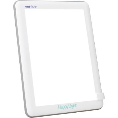 Picture of Verilux HappyLight Lucent LED UV-Free Therapy Lamp, 8-5/8inH x 6-5/8inW x 13/16inD, White