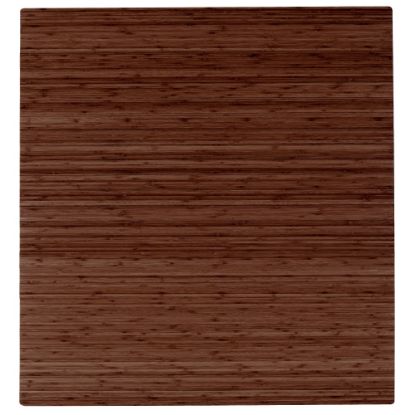 Picture of Anji Mountain Roll-Up Chair Mat, Rectangular, 52in x 48in, Walnut