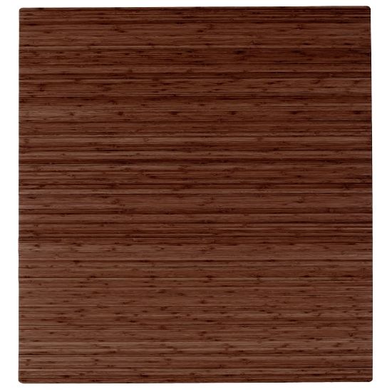 Picture of Anji Mountain Roll-Up Chair Mat, Rectangular, 52in x 48in, Walnut