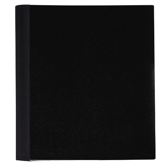 Picture of Office Depot Brand Stellar Notebook With Spine Cover, 8-1/2in x 11in, 1 Subject, College Ruled, 100 Sheets, Black